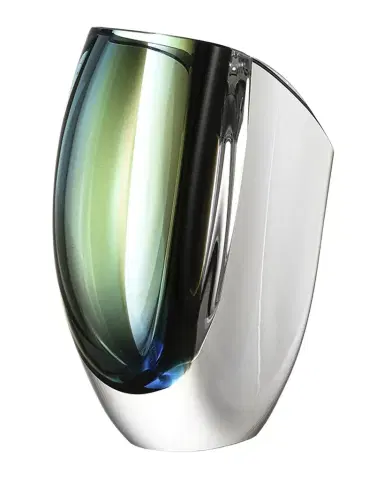 Kosta Boda Medium Mirage Vase - Forest Green and Blue | Thumbnail 1