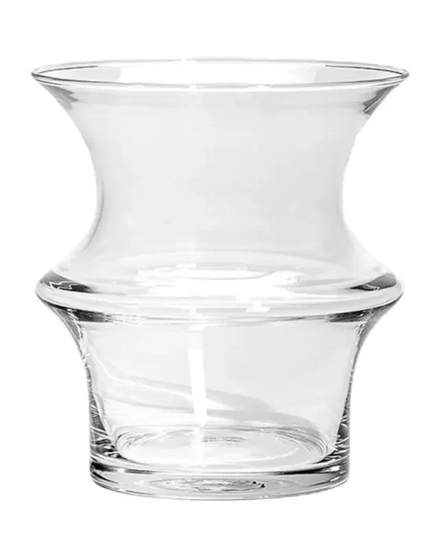 Kosta Boda Pagod Small Clear Vase, 6.6"