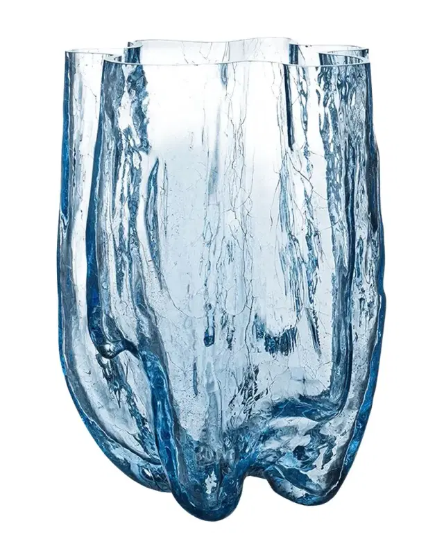 Kosta Boda Crackle Circular Vase, XL