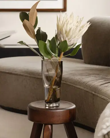 Orrefors Squeeze Smokey Brown Small Vase | Thumbnail 3 Orrefors Squeeze Smokey Brown Small Vase | Thumbnail 3