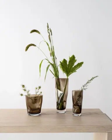 Orrefors Squeeze Smokey Brown Small Vase | Thumbnail 4 Orrefors Squeeze Smokey Brown Small Vase | Thumbnail 4