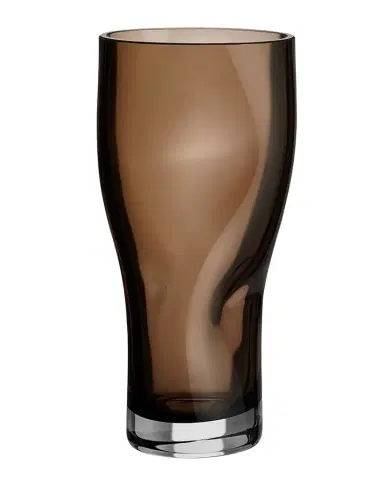 Orrefors Squeeze Smokey Brown Small Vase | Thumbnail 1 Orrefors Squeeze Smokey Brown Small Vase | Thumbnail 1