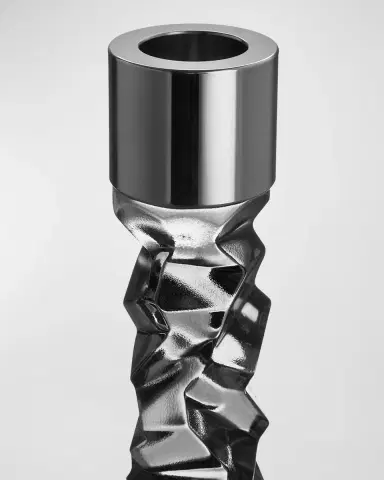 Orrefors 10" Carat Graphic Candlestick, Set of 2 | Thumbnail 2 Orrefors 10" Carat Graphic Candlestick, Set of 2 | Thumbnail 2