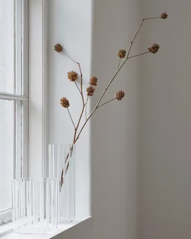 Orrefors 8" Cut in Number Stripes Vase | Thumbnail 2
