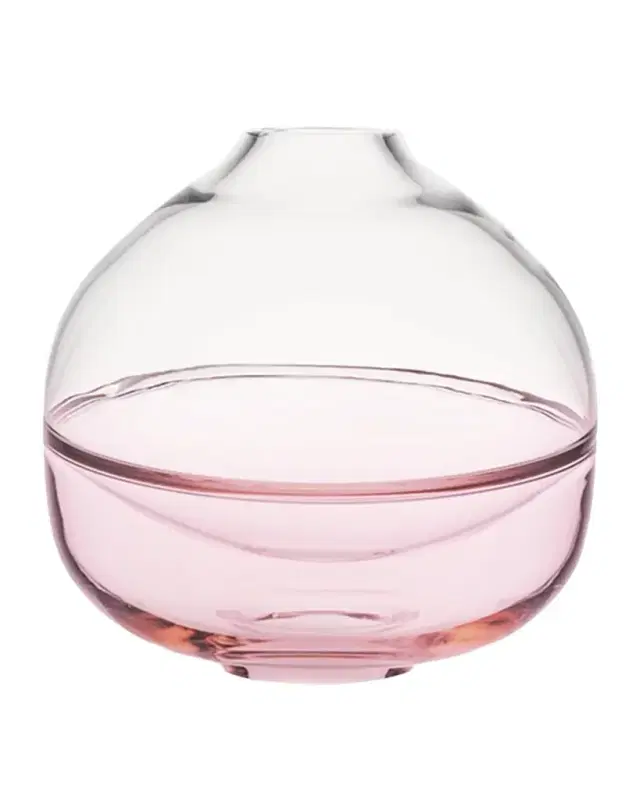 Kosta Boda Septum Pink Glass Décor Object