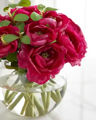 John-Richard Collection Beauty Ranunculus Faux-Floral Arrangement | Thumbnail 2 John-Richard Collection Beauty Ranunculus Faux-Floral Arrangement | Thumbnail 2