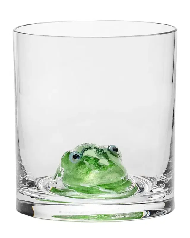 Kosta Boda New Friends Tumbler Frog