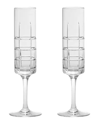 Orrefors Street Champagne Glasses, Set of 2 | Thumbnail 1 Orrefors Street Champagne Glasses, Set of 2 | Thumbnail 1