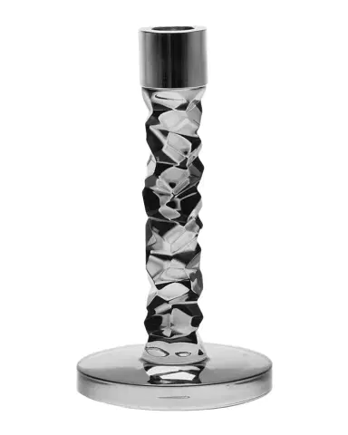 Orrefors 7" Carat Graphite Candlestick | Thumbnail 1