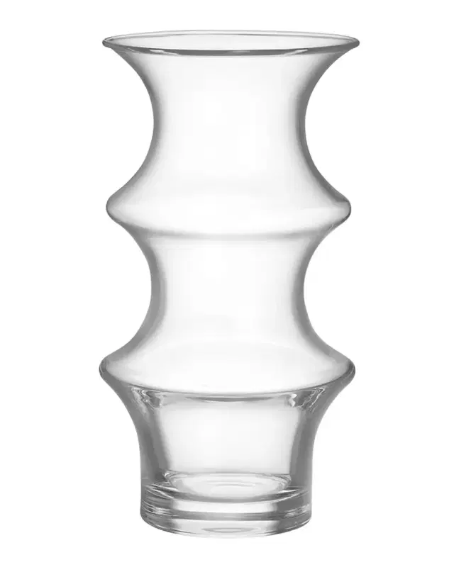 Kosta Boda Pagod Large Clear Vase, 10"