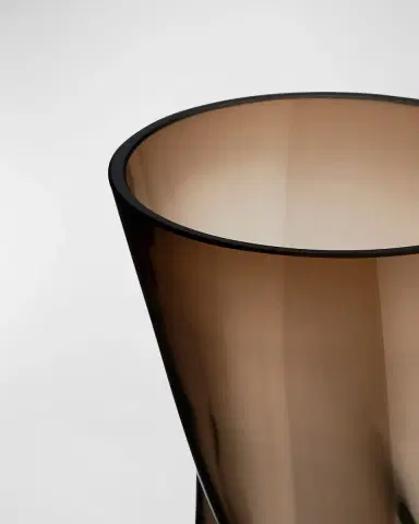 Orrefors Squeeze Smokey Brown Tall Vase | Thumbnail 2