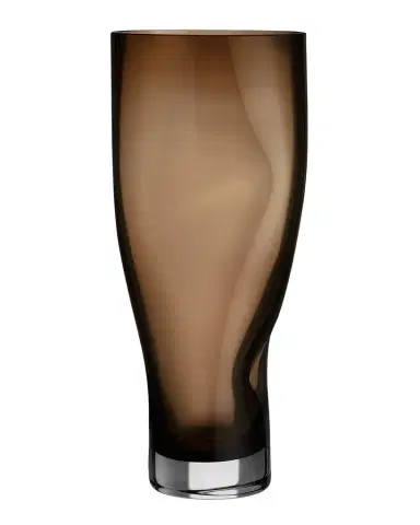 Orrefors Squeeze Smokey Brown Tall Vase | Thumbnail 1