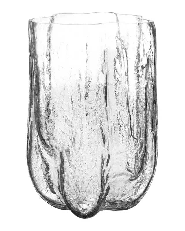 Kosta Boda Crackle Clear Vase, XL