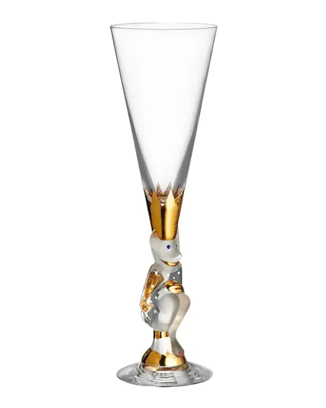 Orrefors Sparkling Devil Champagne Glass
