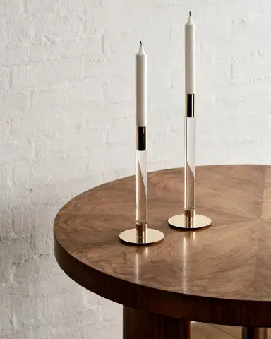 Orrefors 13" Lumiere Candlestick | Thumbnail 2