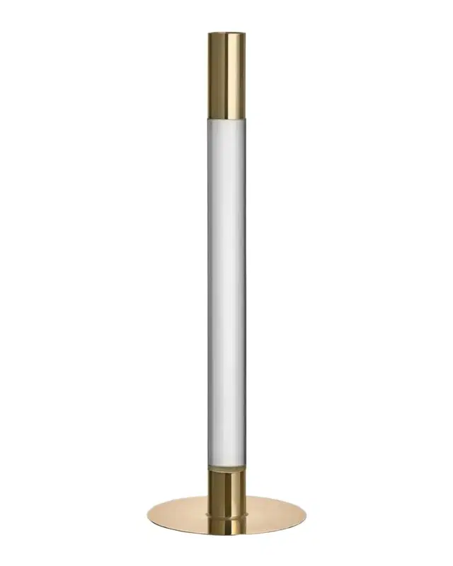 Orrefors 13" Lumiere Candlestick, Gold