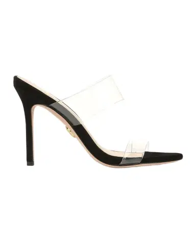 Veronica Beard Asha Transparent Dual-Band Slide Sandals | Thumbnail 1