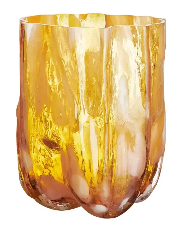 Kosta Boda Crackle Vase, Tall