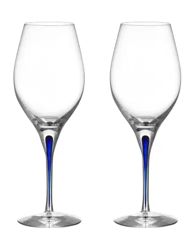 Orrefors Intermezzo Blue Wine Glasses, Set of 2 | Thumbnail 1 Orrefors Intermezzo Blue Wine Glasses, Set of 2 | Thumbnail 1