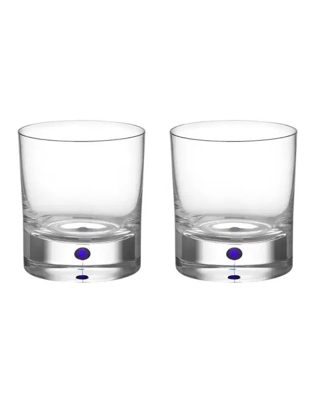 Orrefors Intermezzo Blue Old-Fashioned Glasses, Set of 2