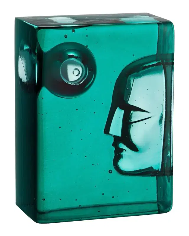 Kosta Boda Azur Moon Petrol