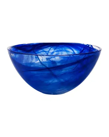 Kosta Boda Contrast Bowl Blue, Large | Thumbnail 1