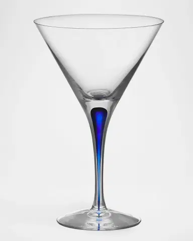 Orrefors Intermezzo Blue Martini Glasses, Set of 2 | Thumbnail 2 Orrefors Intermezzo Blue Martini Glasses, Set of 2 | Thumbnail 2