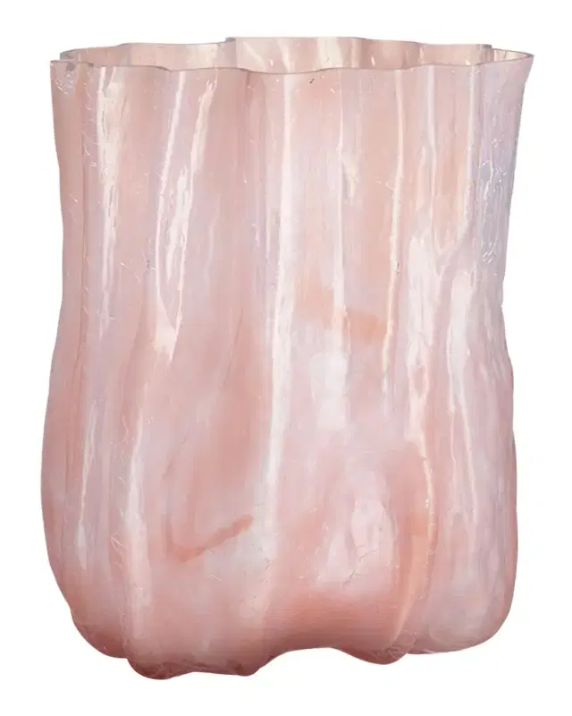 Kosta Boda Crackle Tall Vase, 11"