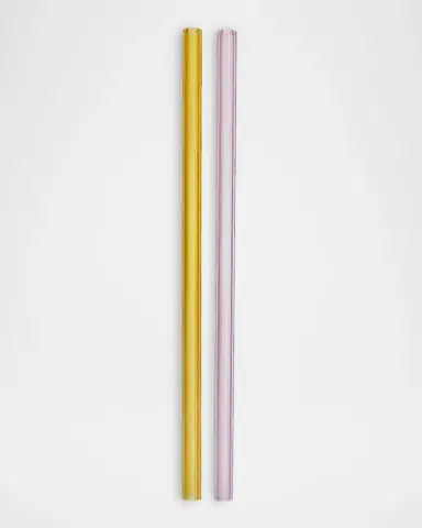 Kosta Boda Sipsavor 2-Piece Glass Straw Set | Thumbnail 2