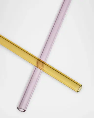 Kosta Boda Sipsavor 2-Piece Glass Straw Set | Thumbnail 3