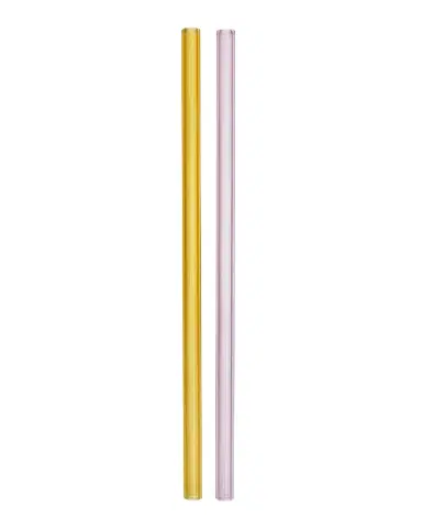 Kosta Boda Sipsavor 2-Piece Glass Straw Set | Thumbnail 1