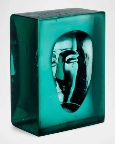 Kosta Boda "Azur Man Petrol" Decorative Accent by Bertil Vallien | Thumbnail 2