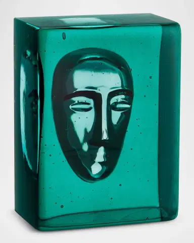 Kosta Boda "Azur Man Petrol" Decorative Accent by Bertil Vallien | Thumbnail 3