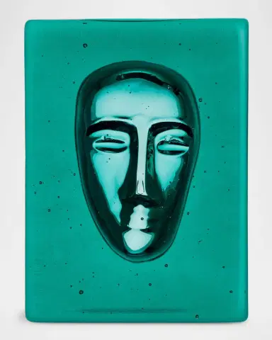 Kosta Boda "Azur Man Petrol" Decorative Accent by Bertil Vallien | Thumbnail 4