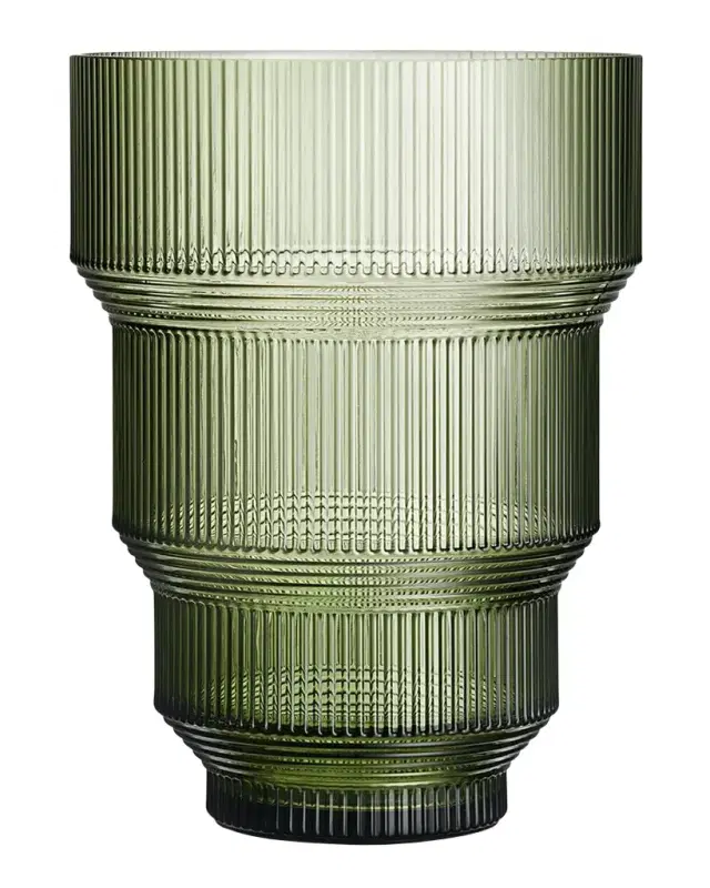 Kosta Boda Green Pavilion Vase