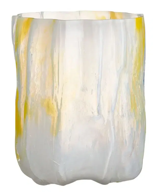 Kosta Boda Crackle Tall Vase, 11"