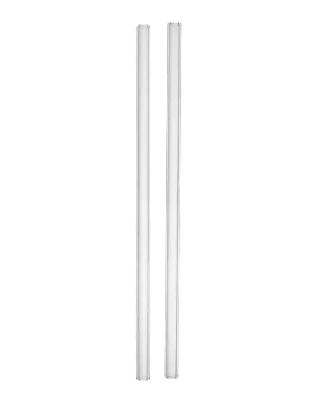 Kosta Boda Sipsavor 2-Piece Glass Straw Set