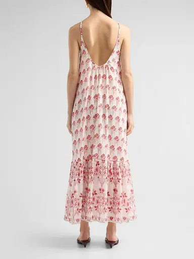 Ro's Garden Women's Samoa Floral Cotton Maxi Dress - Red Leilani - Size XS | Thumbnail 3 Ro's Garden Women's Samoa Floral Cotton Maxi Dress - Red Leilani - Size XS | Thumbnail 3