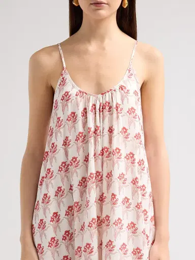 Ro's Garden Women's Samoa Floral Cotton Maxi Dress - Red Leilani - Size XS | Thumbnail 5 Ro's Garden Women's Samoa Floral Cotton Maxi Dress - Red Leilani - Size XS | Thumbnail 5