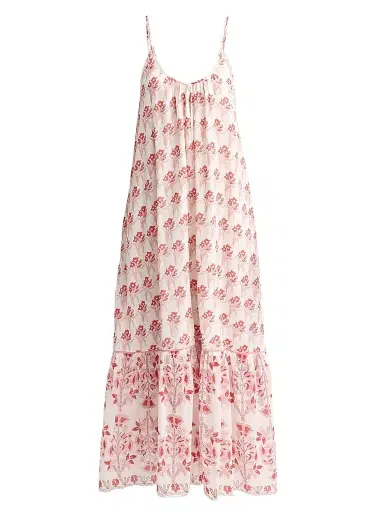 Ro's Garden Women's Samoa Floral Cotton Maxi Dress - Red Leilani - Size XS | Thumbnail 1 Ro's Garden Women's Samoa Floral Cotton Maxi Dress - Red Leilani - Size XS | Thumbnail 1