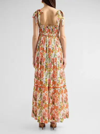 Ro's Garden Women's Reece Floral Cotton Maxi Dress | Thumbnail 3 Ro's Garden Women's Reece Floral Cotton Maxi Dress | Thumbnail 3