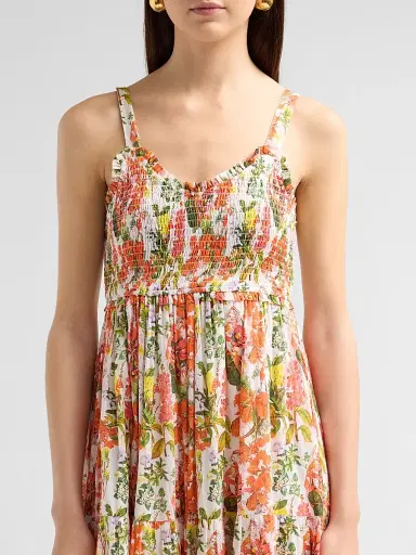 Ro's Garden Women's Reece Floral Cotton Maxi Dress | Thumbnail 5 Ro's Garden Women's Reece Floral Cotton Maxi Dress | Thumbnail 5