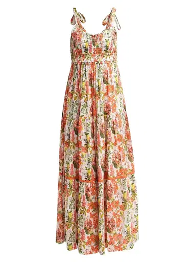 Ro's Garden Women's Reece Floral Cotton Maxi Dress | Thumbnail 1 Ro's Garden Women's Reece Floral Cotton Maxi Dress | Thumbnail 1
