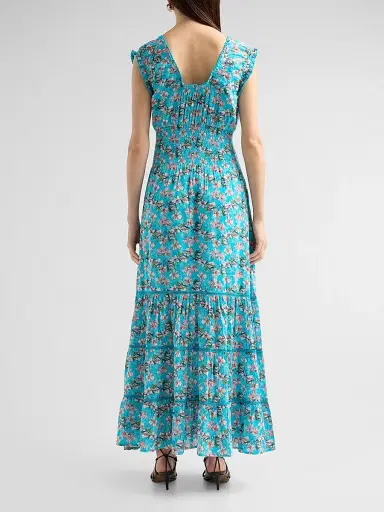 Ro's Garden Women's Hilda Floral Cotton Maxi Dress - Blue Aloha - Size XS | Thumbnail 3 Ro's Garden Women's Hilda Floral Cotton Maxi Dress - Blue Aloha - Size XS | Thumbnail 3