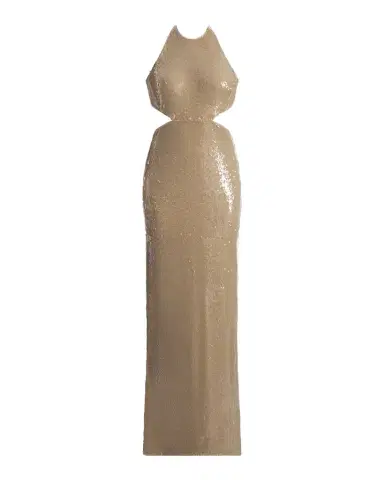 BCBGMAXAZRIA Cutout Sequin Halter Gown | Thumbnail 1 BCBGMAXAZRIA Cutout Sequin Halter Gown | Thumbnail 1