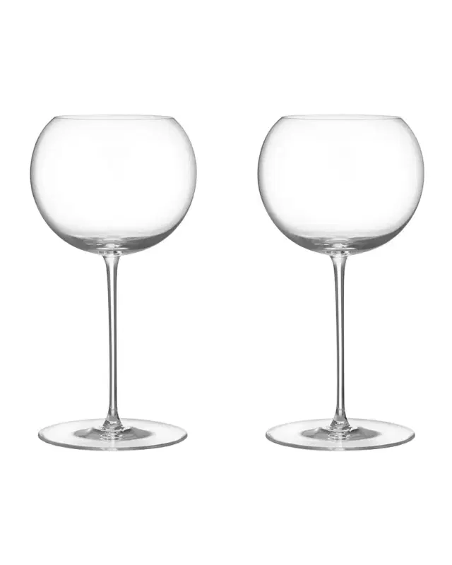 Orrefors Geometry 17.5 oz. White Wine Glasses, Set of 2