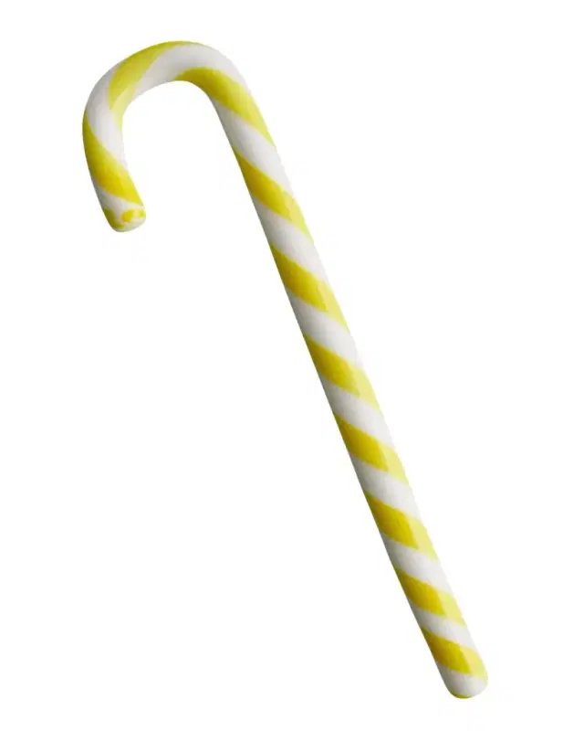 Kosta Boda Polka Candy Cane Christmas Decoration