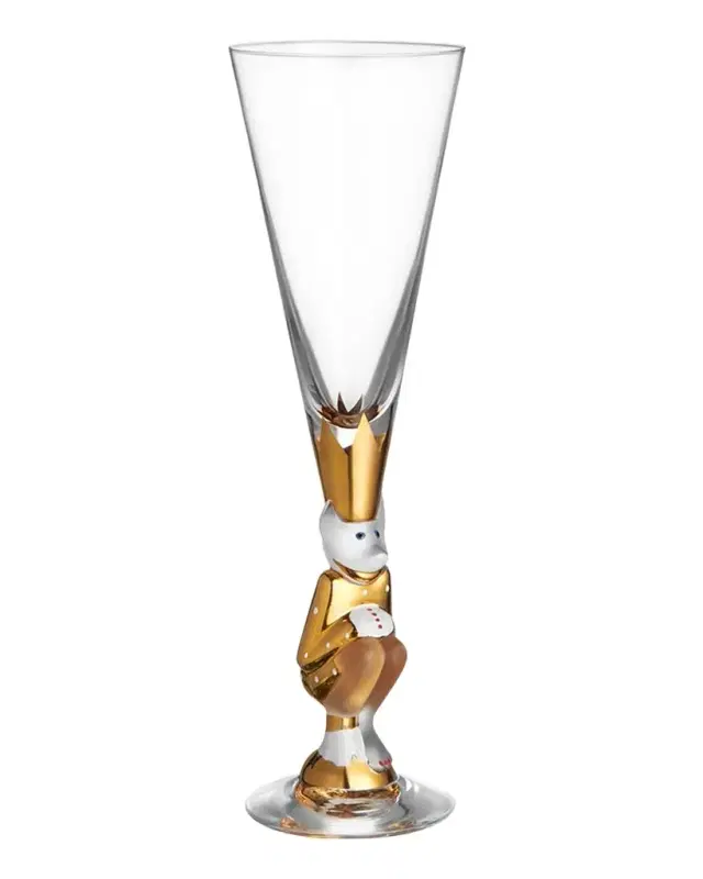 Orrefors Sparkling Devil Champagne Flute, 6.5 oz.