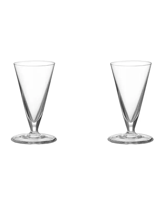 Orrefors Geometry 2 oz. Snaps Glasses, Set of 2