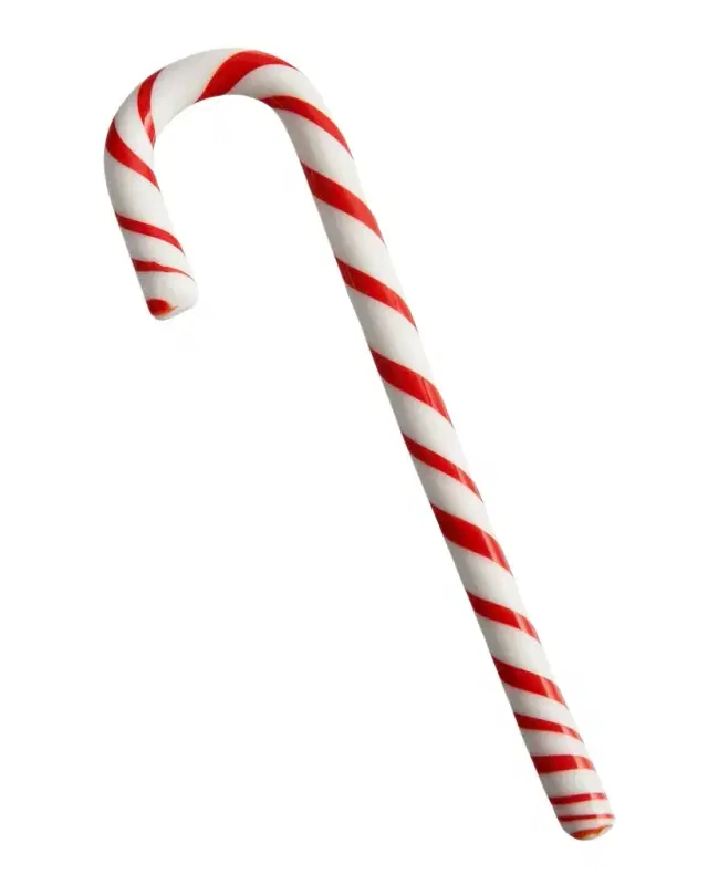Kosta Boda Polka Candy Cane Christmas Decoration